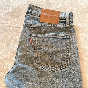 Levi’s vintage wash jeans.